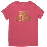 Size Curvy Gold Crew Neck T-Shirt