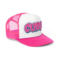 Pink Curvy Trucker Cap