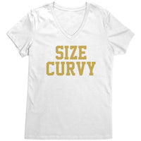Size Curvy V Neck T-Shirt