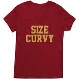 Size Curvy V Neck T-Shirt